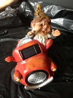 RASTA !!! NEW SOLAR POWER GARDEN DWARF